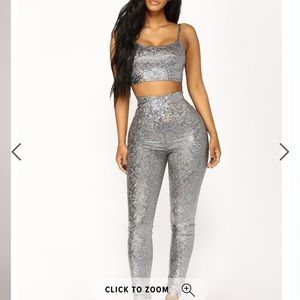 Fashion Nova Under a disco ball set